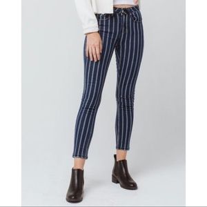 Tilly’s Striped Blue Jeans